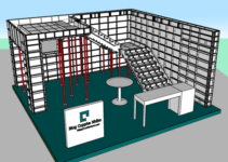 Mô hình 3D cốp pha nhôm Mô hình 3D cốp pha nhôm
