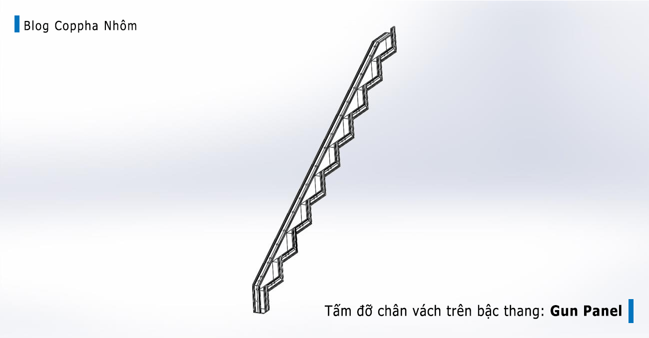 #3 Cấu kiện cơ bản trong hệ cốp pha nhôm cầu thang 4 gun-panel