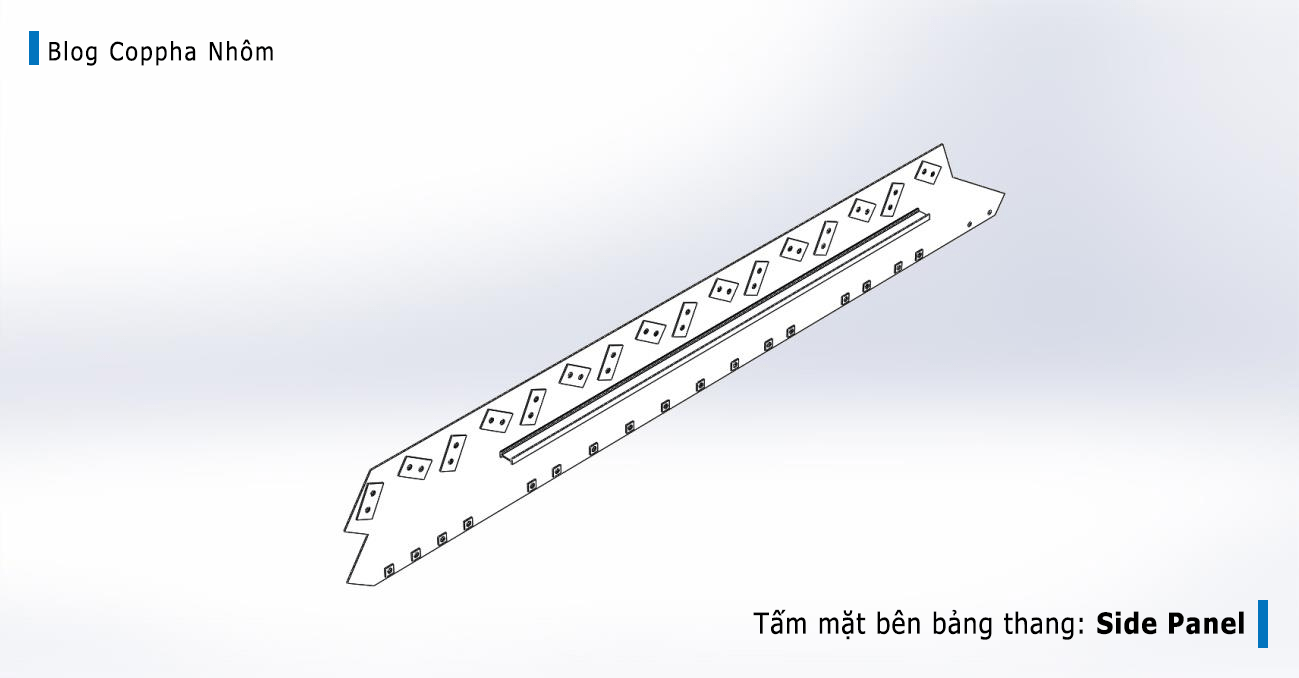 #3 Cấu kiện cơ bản trong hệ cốp pha nhôm cầu thang 7 side-panel