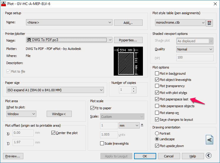 Cách dùng Wipeout trong Layout AutoCAD 2 Wipeouts trên Layout Autocad