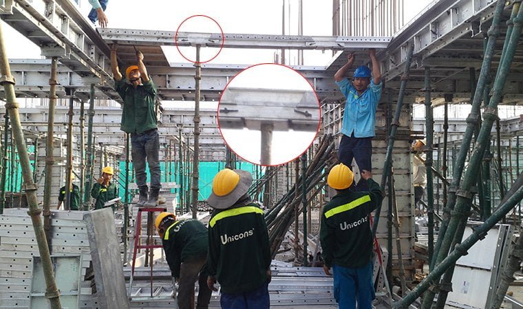 4 Hệ chống coppha nhôm cơ bản tại Việt Nam 6 he-chong-cop-pha-nhom