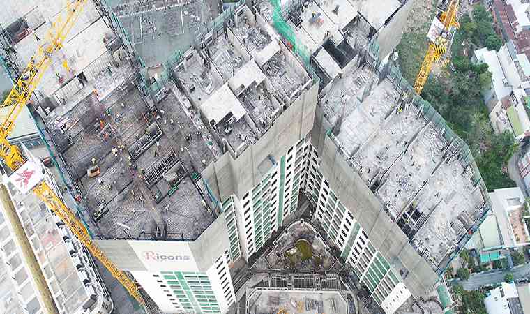 Tổng quan về hệ Climbing Systems trong thi công nhà cao tầng 6 Pega Suite - Sử dụng coppha nhôm và hệ bao che tự leo SCC